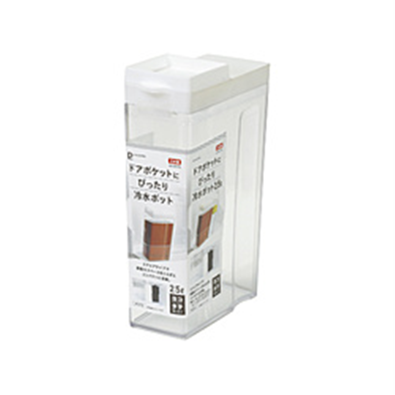パール金属　PEARL　METAL ドアポケットにぴったり　冷水ポット2.5L  ホワイト HB-6709 1個（ご注文単位1個）【直送品】
