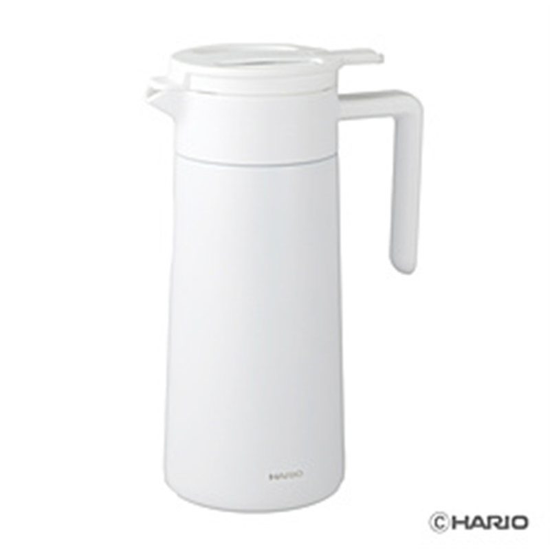 ハリオ　HARIO セラミックコーティング　真空二重保温ポット  ﾎﾜｲﾄ CHP-800-W 1個（ご注文単位1個）【直送品】