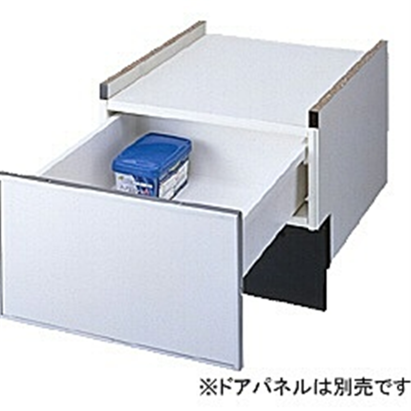 パナソニック Panasonic ビルトイン食器洗い乾燥機用 ドアパネルタイプ専用 下部収納キャビネット N-PC450S シルバー 1個(ご注文単位1個)【直送品】
