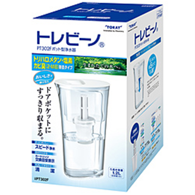 東レ　TORAY ポット型浄水器 トレビーノ  PT302F 1個（ご注文単位1個）【直送品】