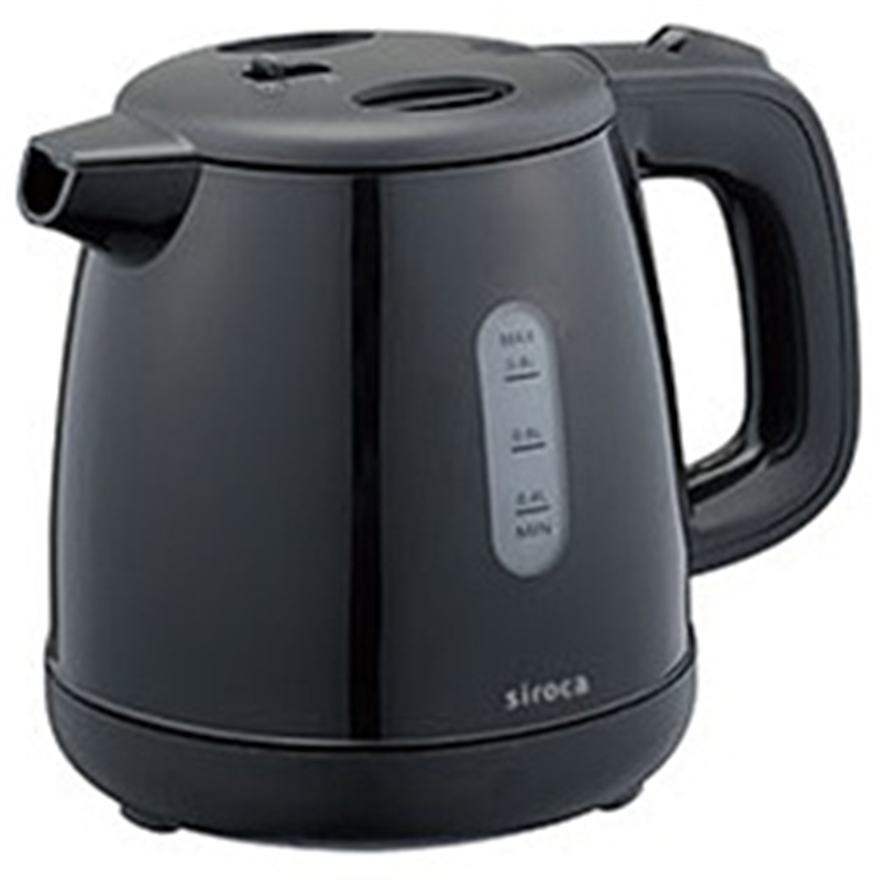 siroca　シロカ 電気ケトル  ブラック SEK-208(BK) ［0.8L］ 1個（ご注文単位1個）【直送品】