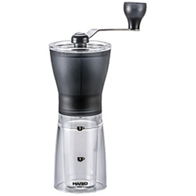 ハリオ HARIO MSS-1TB コーヒーミル・セラミックスリム 透明ブラック 1個(ご注文単位1個)【直送品】