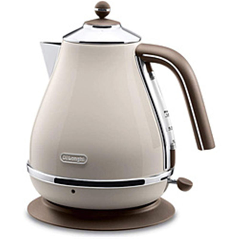 デロンギ　Delonghi 電気ケトル icona VINTAGE(アイコナ・ヴィンテージ) ドルチェベージュ KBOV1200J-BG ［1.0L］ 1個（ご注文単位1個）【直送品】