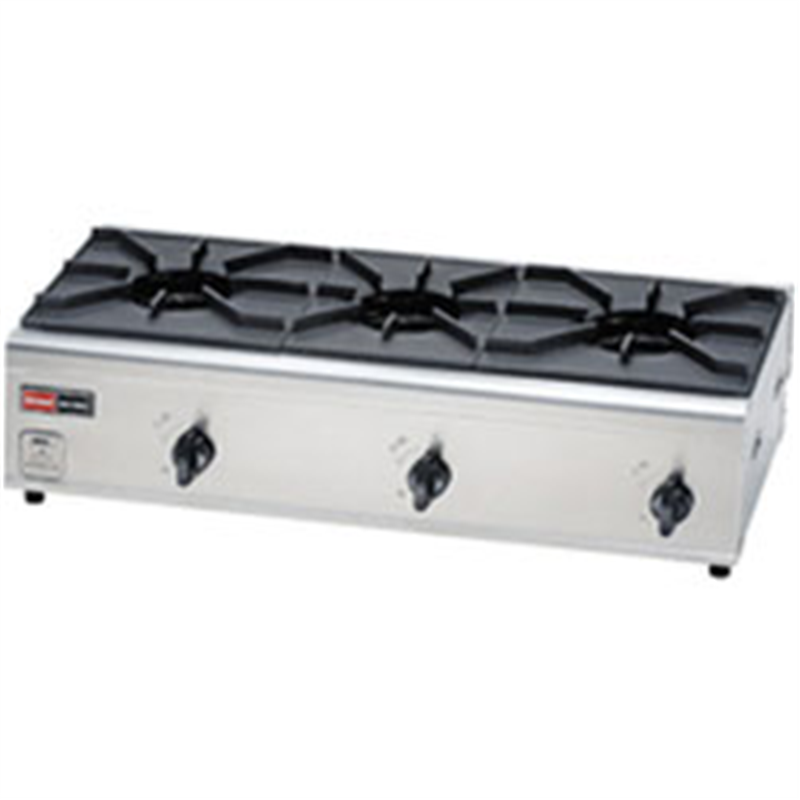 リンナイ　Rinnai 業務用ガスコンロ [3口] セーフティシリーズ コンパクト45シリーズ  RSB-306N ［約75cm /都市ガス12・13A］ 1個（ご注文単位1個）【直送品】