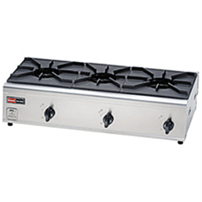 リンナイ　Rinnai 業務用ガスコンロ [3口] セーフティシリーズ コンパクト45シリーズ  RSB-306N ［約75cm /プロパンガス］ 1個（ご注文単位1個）【直送品】