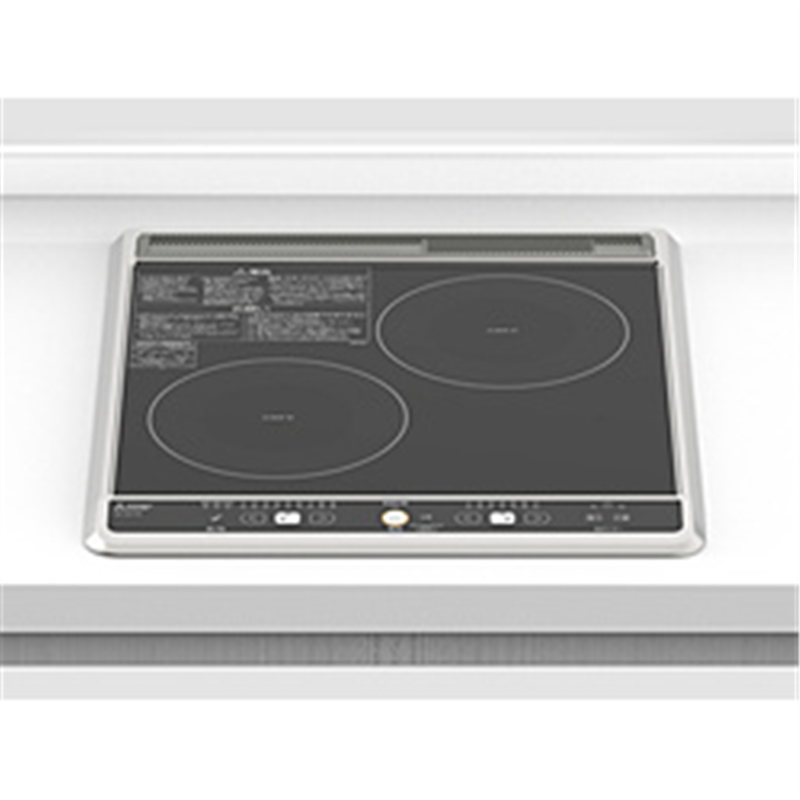 三菱電機　Mitsubishi　Electric 2口ビルトインIHクッキングヒーター［グリル無し］  ブラック CS-G217B ［2口IH /200V］ 1個（ご注文単位1個）【直送品】