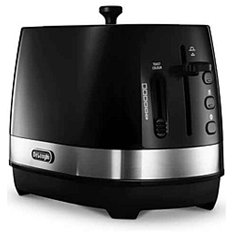 デロンギ　Delonghi ポップアップトースター ACTIVE SERIES(アクティブシリーズ） インテンスブラック CTLA2003J ［2枚］ 1個（ご注文単位1個）【直送品】