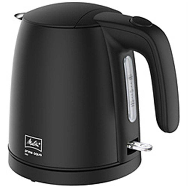 メリタ　Melitta 電気ケトル prime aqua mini(プライムアクアミニ) スモーキーブラック MEK18-K3S ［1.0L］ 1個（ご注文単位1個）【直送品】