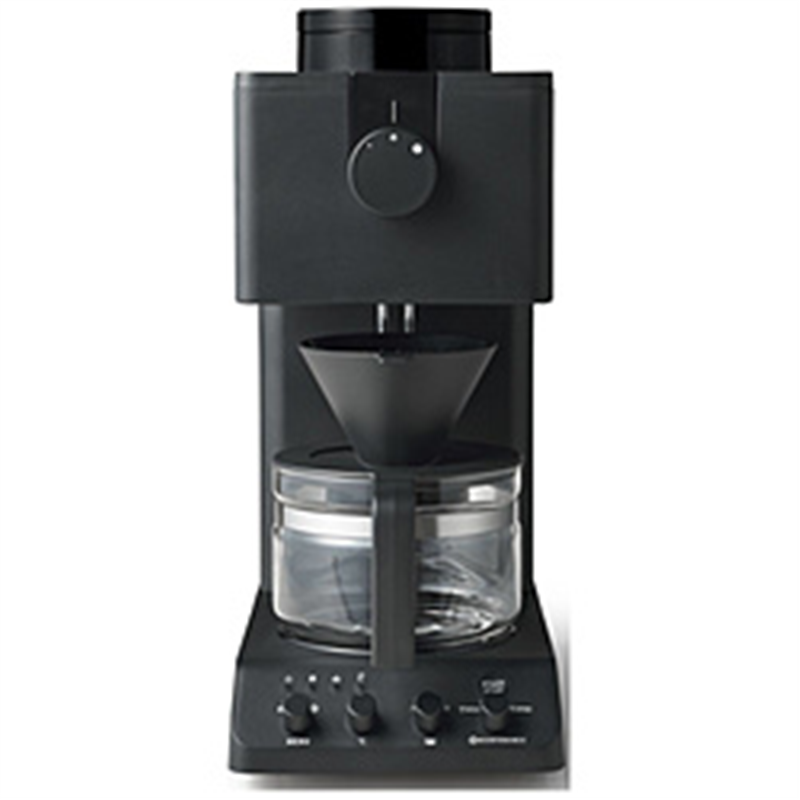 ツインバード　TWINBIRD コーヒーメーカー  ブラック CM-D457B ［全自動 /ミル付き］ 1個（ご注文単位1個）【直送品】