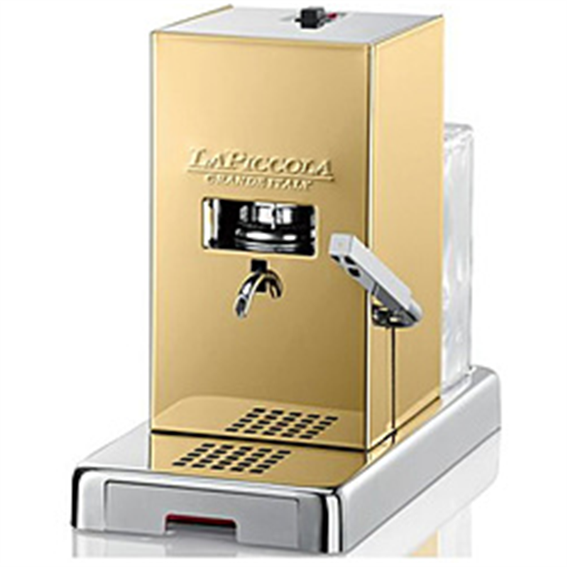 Lucaffe　ルカフェ カフェポッド専用コーヒーマシン　ファミリーモデル PICCOLA Series ゴールド Gold 1個（ご注文単位1個）【直送品】