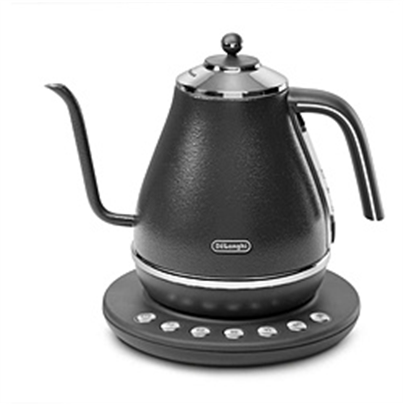 デロンギ　Delonghi 温度設定機能付き電気カフェケトル icona(アイコナ) プレステージグレー KBOE1230J-GY ［1.0L］ 1個（ご注文単位1個）【直送品】