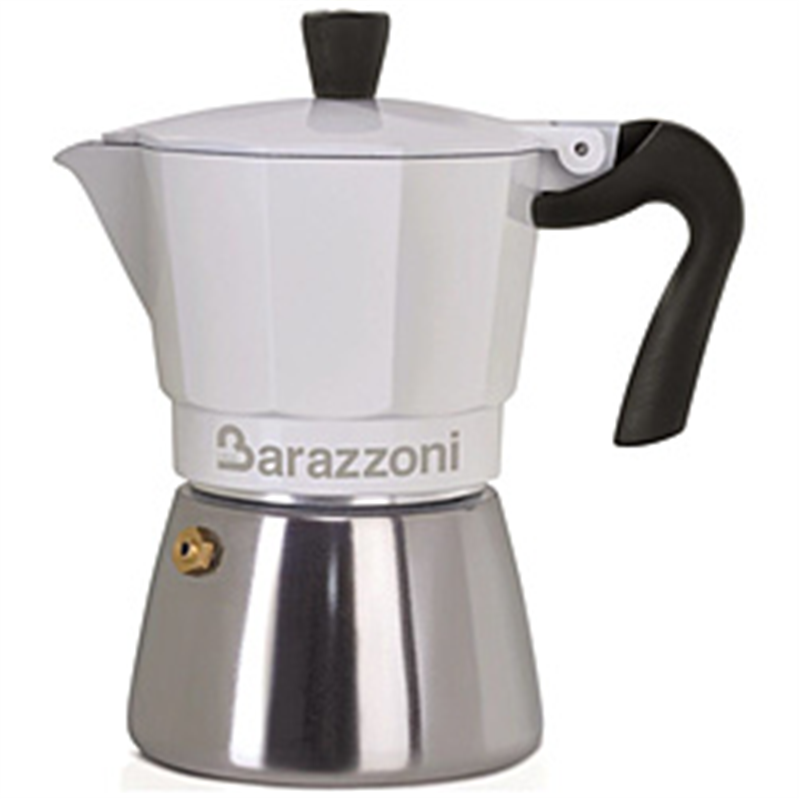 Barazzoni　バラゾーニ IH/直火 エスプレッソコーヒーメーカー 6カップ LA CAFFETTIERA BIANCA IBRIDA  830005106 1個（ご注文単位1個）【直送品】
