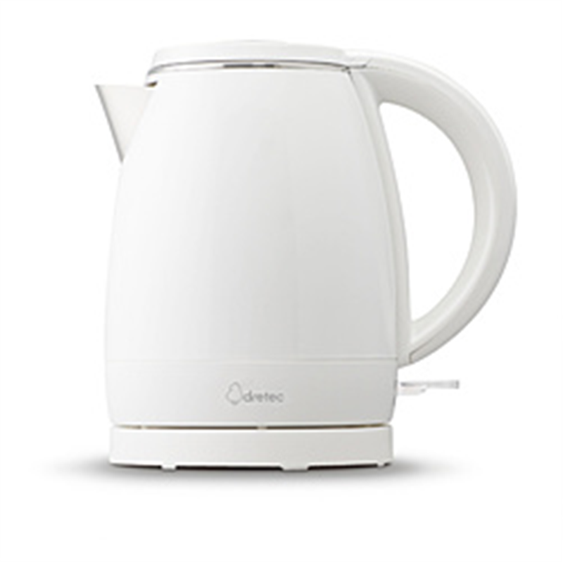 ドリテック　dretec 電気ケトル Licorice(リコリス) ホワイト PO-151WT ［0.8L］ 1個（ご注文単位1個）【直送品】