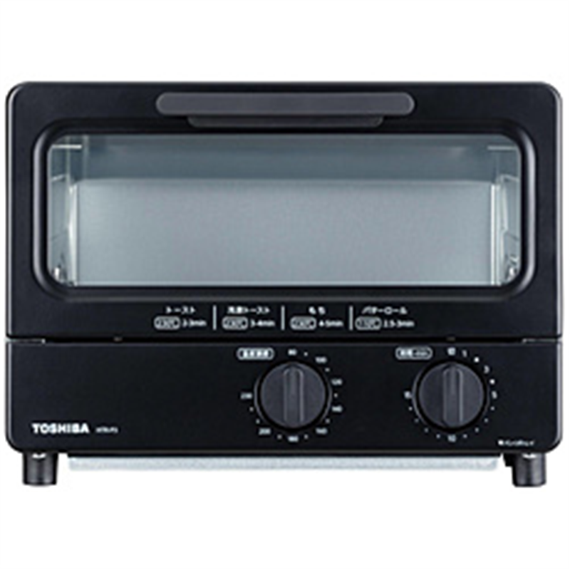 東芝　TOSHIBA オーブントースター  ブラック HTR-P3 1個（ご注文単位1個）【直送品】