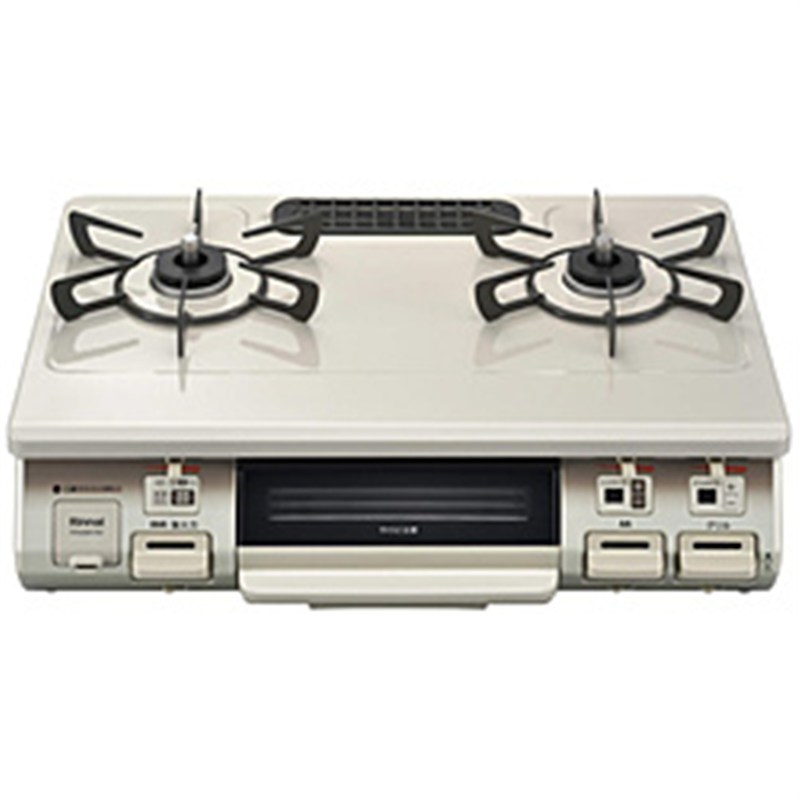 リンナイ　Rinnai ガスコンロ[左強火] ワンピーストップシリーズ クリームベージュ RT64MH7R2-CL ［約60cm /都市ガス12・13A /左強火］ 1個（ご注文単位1個）【直送品】