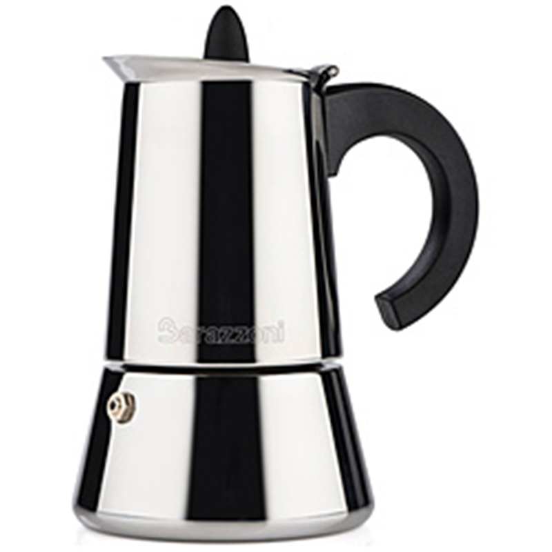 Barazzoni バラゾーニ IH エスプレッソコーヒーメーカー4カップ LA CAFFETTIERA INOX 830008004 1個(ご注文単位1個)【直送品】