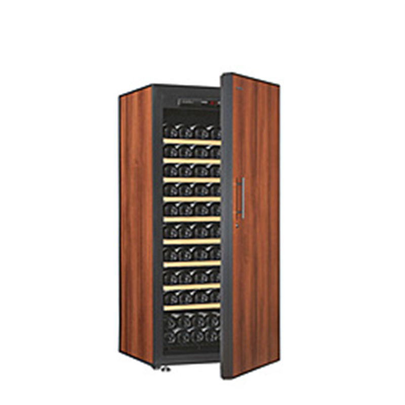 アルテビノ　Artevino ワインセラー プレーン扉 棚板9枚 アルテビノ OMシリーズ タバコ（茶色） OM09-TB ［122本 /右開き］ 1個（ご注文単位1個）【直送品】