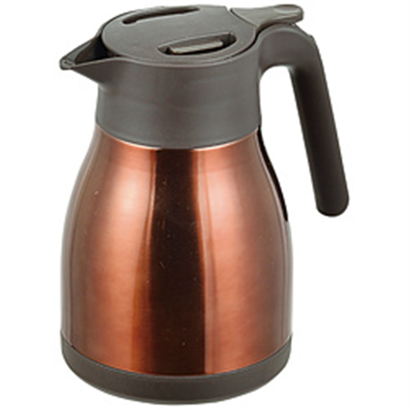 パール金属　PEARL　METAL 開閉楽々 ステンレステーブルポット 1.0L  ブラウン HB-3474 1個（ご注文単位1個）【直送品】