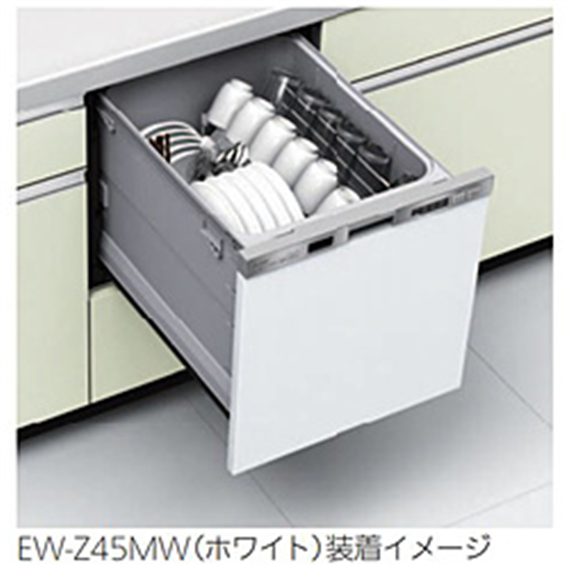 三菱電機 Mitsubishi Electric ビルトイン食器洗い機用面材 ホワイト(光沢) EW-Z45MW 1個(ご注文単位1個)【直送品】