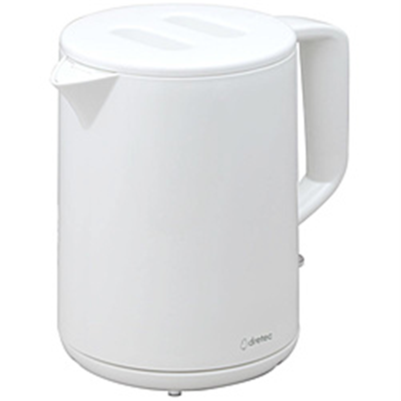 ドリテック　dretec 電気ケトル 1.0L タルボ  PO-360WT 1個（ご注文単位1個）【直送品】