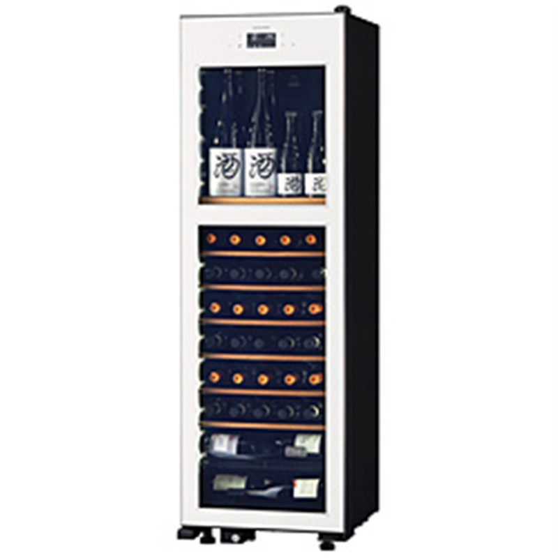 さくら製作所　SAKURA　WORKS 氷温冷蔵機能付き 日本酒＆ワインセラー 氷温 M2シリーズ 白 LX63DM2Z-RH-W ［63本 /右開き］ 1個（ご注文単位1個）【直送品】