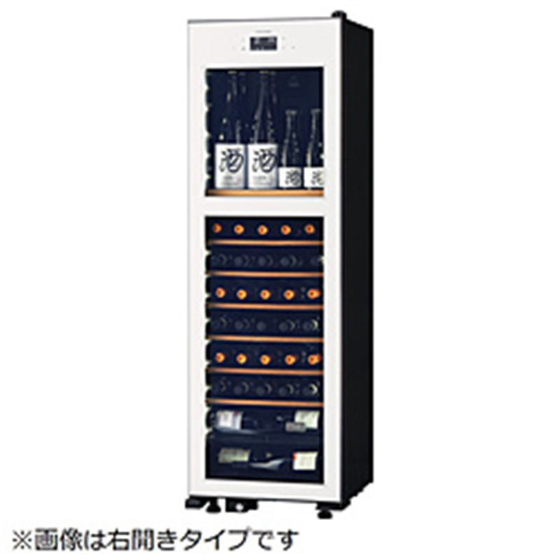 さくら製作所　SAKURA　WORKS 氷温冷蔵機能付き 日本酒＆ワインセラー 氷温 M2シリーズ 白 LX63DM2Z-LH-W ［63本 /左開き］ 1個（ご注文単位1個）【直送品】