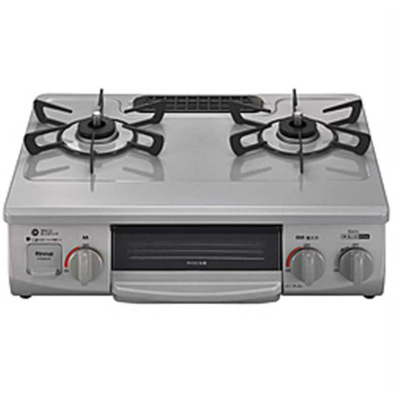 リンナイ　Rinnai ガスコンロ ワンピーストップ  スカイグレー RTE565GRR_13A ［約56cm(コンパクトタイプ) /都市ガス12・13A /右強火］ 1個（ご注文単位1個）【直送品】