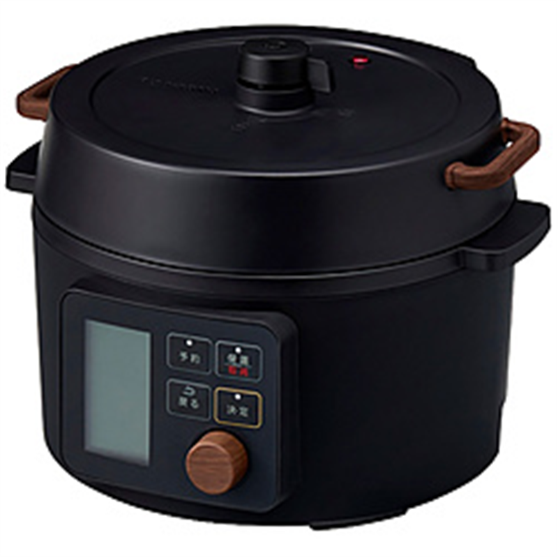 アイリスオーヤマ　IRIS　OHYAMA 電気圧力鍋 3.0L KPC-MA3-B 液晶タイプ レシピブック付き 自動メニュー搭載 低温調理 圧力なべ ブラック 1個（ご注文単位1個）【直送品】