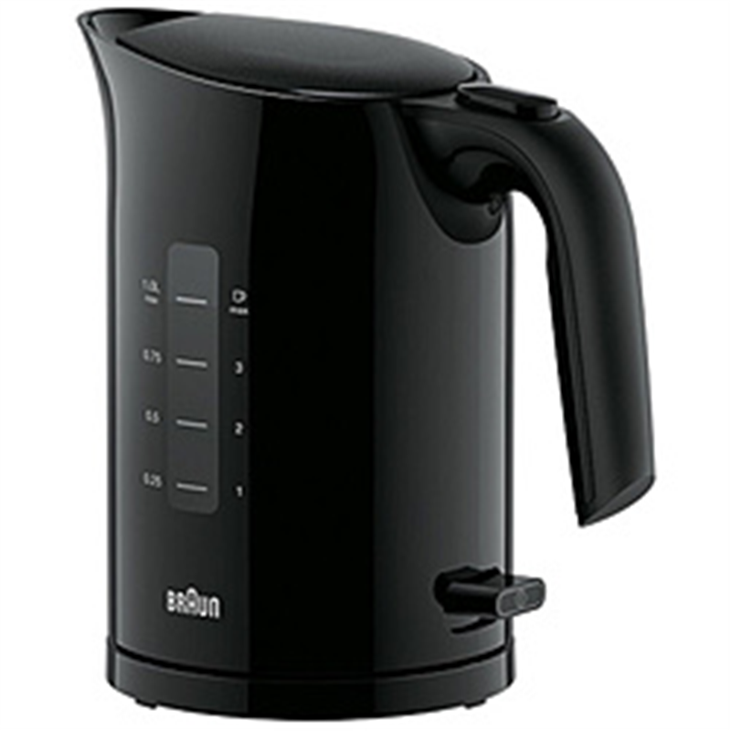 ブラウン BRAUN ピュアイーズ 電気ケトル ブラック WK304AJ-WK3000BK 1個(ご注文単位1個)【直送品】