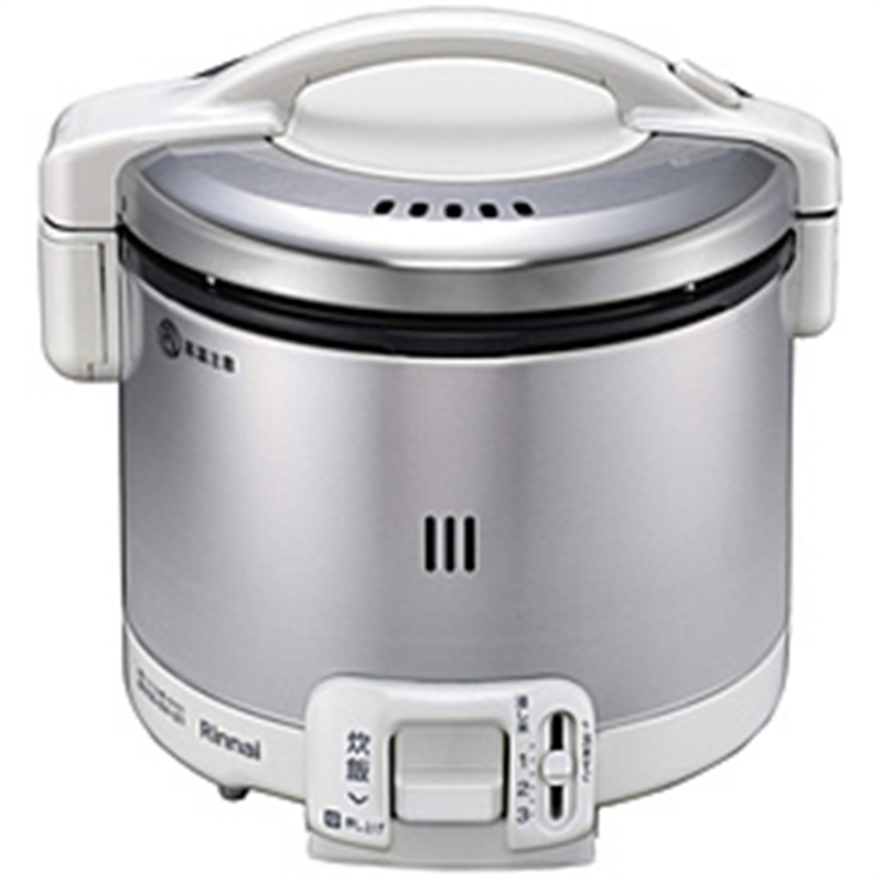 リンナイ　Rinnai ガス炊飯器 炊飯専用タイプ 0.54L 都市ガス用 こがまる グレイッシュホワイト RR-030FS(A)(W) ［3合 /都市ガス12・13A］ 1個（ご注文単位1個）【直送品】