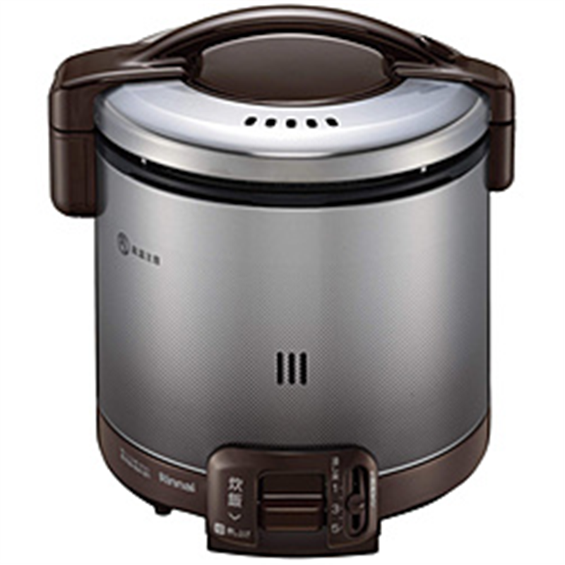 リンナイ　Rinnai ガス炊飯器 炊飯専用タイプ 0.8L（1～5合）都市ガス用 こがまる ダークブラウン RR-050FS(A)(DB) ［5合 /都市ガス12・13A］ 1個（ご注文単位1個）【直送品】
