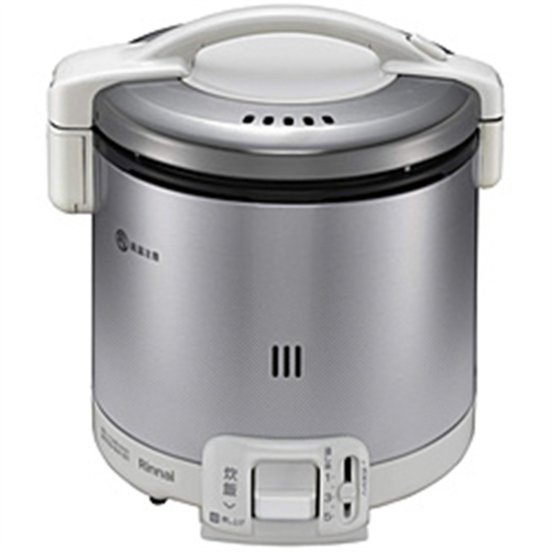 リンナイ　Rinnai ガス炊飯器 炊飯専用タイプ 0.8L（1～5合）都市ガス用 こがまる グレイッシュホワイト RR-050FS(A)(W) ［5合 /都市ガス12・13A］ 1個（ご注文単位1個）【直送品】