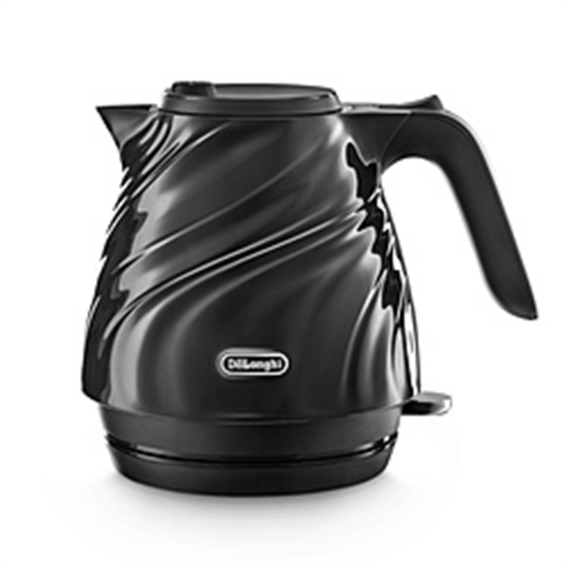 デロンギ　Delonghi 電気ケトル Seta ブラック KBS1200J-BK ［0.8L］ 1個（ご注文単位1個）【直送品】