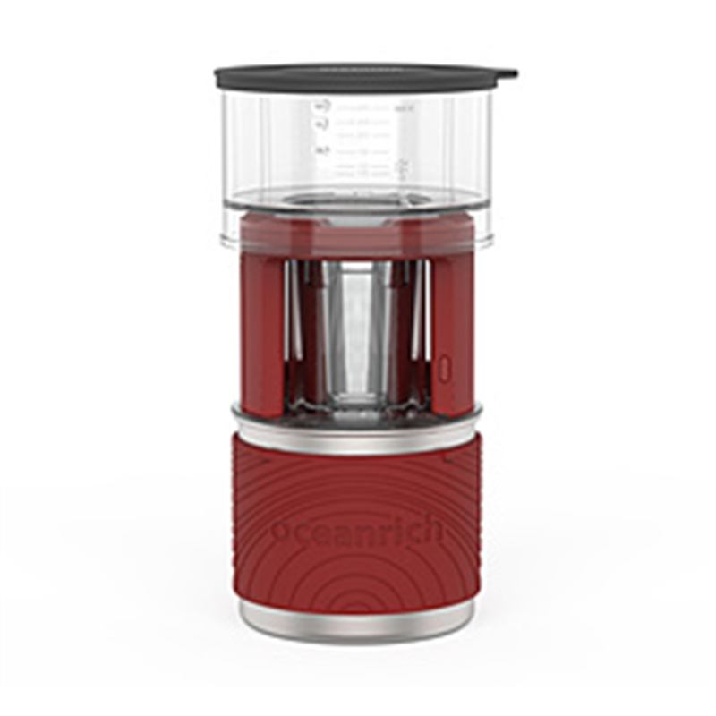 UNIQ　ユニーク UQ-ORX7BL 360度電動回転ドリッパー・マグカップセット oceanrich X7シリーズ コーヒー/煎茶 ハイブリッドモデル Red  Red UQ-ORX7RD 1個（ご注文単位1個）【直送品】