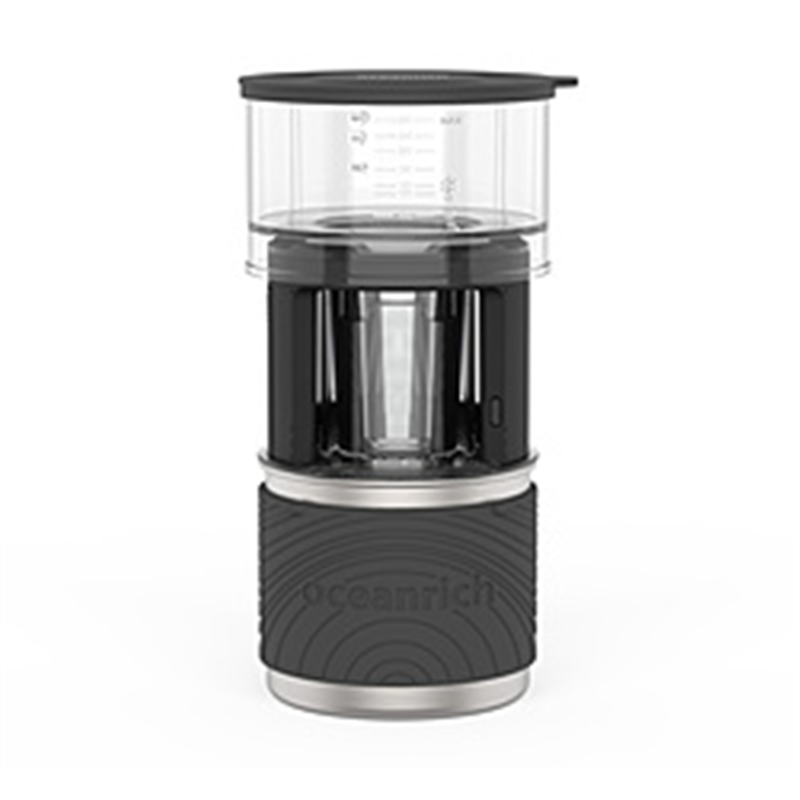 UNIQ　ユニーク UQ-ORX7BL 360度電動回転ドリッパー・マグカップセット oceanrich X7シリーズ コーヒー/煎茶 ハイブリッドモデル Black  Black UQ-ORX7BL 1個（ご注文単位1個）【直送品】