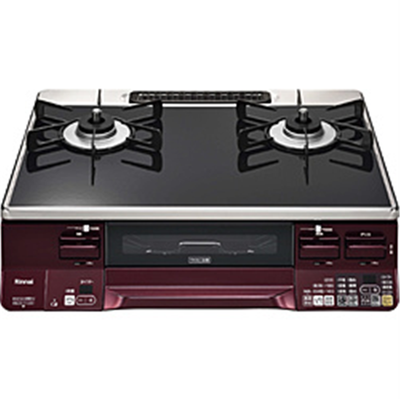 リンナイ　Rinnai LAKUCIEシリーズ LAKUCIE（ラクシエ） ブラック／レッド RTE65VARBA-GR ［約60cm /都市ガス12・13A /右強火］ 1個（ご注文単位1個）【直送品】