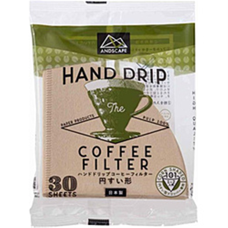 サンナップ SUNNAP ANDSCAPE(アンドスケープ)ハンドドリップコーヒーフィルター 円すいドリッパー用 30枚入 HDCF-101M 1個(ご注文単位1個)【直送品】