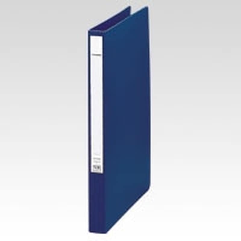 F-367-13 パンチレスファイルA4 紺 1冊 (ご注文単位1冊)【直送品】