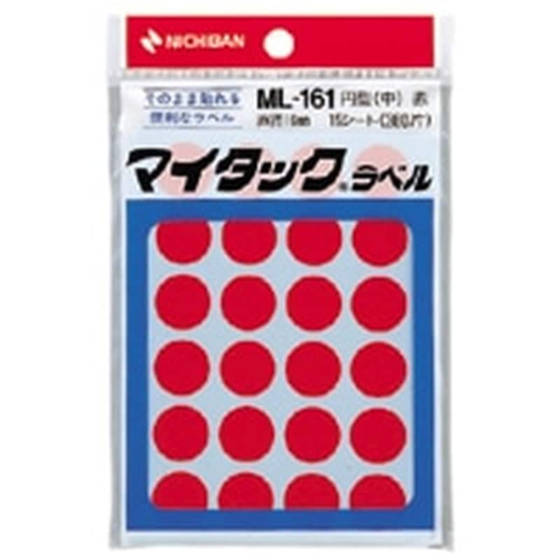 ML-161-1 アカ マイタックラベル ML-161 赤 1個 (ご注文単位1個)【直送品】