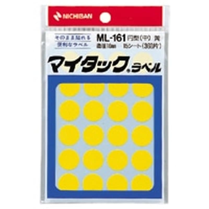 ML-161-2 キイロ マイタックラベル ML-161 黄 1個 (ご注文単位1個)【直送品】