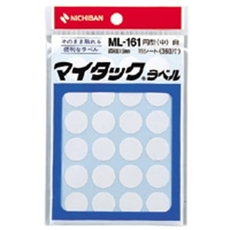 ML-161-5 シロ マイタックラベル ML-161 白 1個 (ご注文単位1個)【直送品】