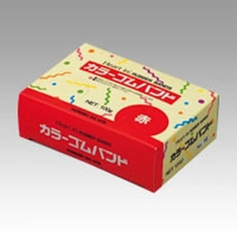 #16 100G ｱｶ ハートインゴムバンド#16　100g　赤 1箱 (ご注文単位1箱)【直送品】