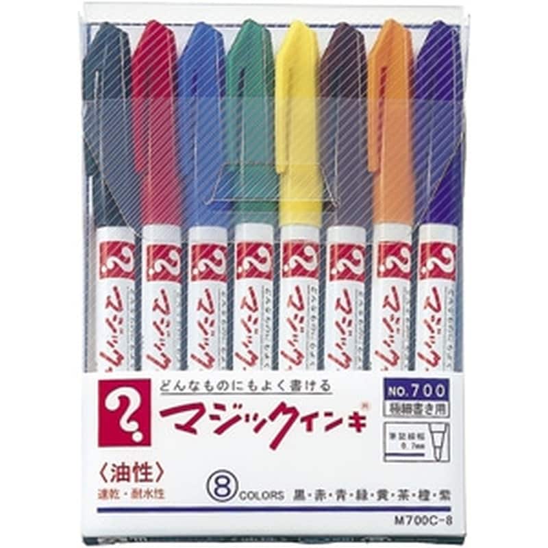 M700C-8 マジックインキNO.700　8C 1セット (ご注文単位1セット)【直送品】