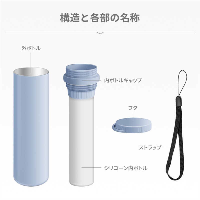 小林薬品 冷温スティックボトル ブラック 1個(ご注文単位1個)【直送品】