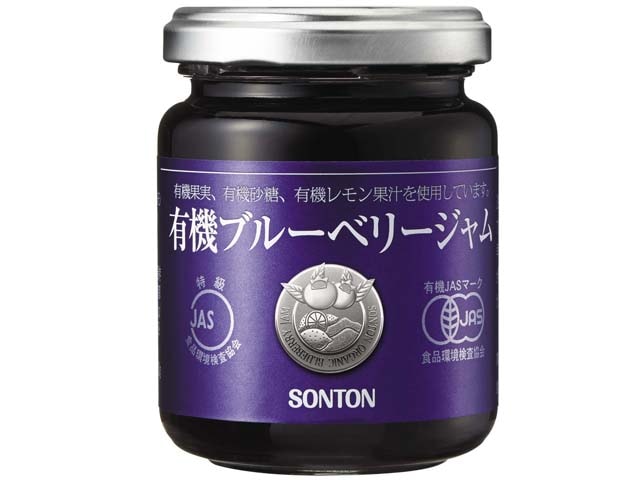 ソントン有機ブルーベリージャム瓶145g※軽(ご注文単位6個)【直送品】