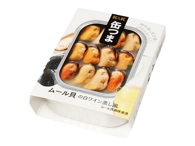 K&K缶つまムール貝の白ワイン蒸し風95g※軽(ご注文単位6個)【直送品】