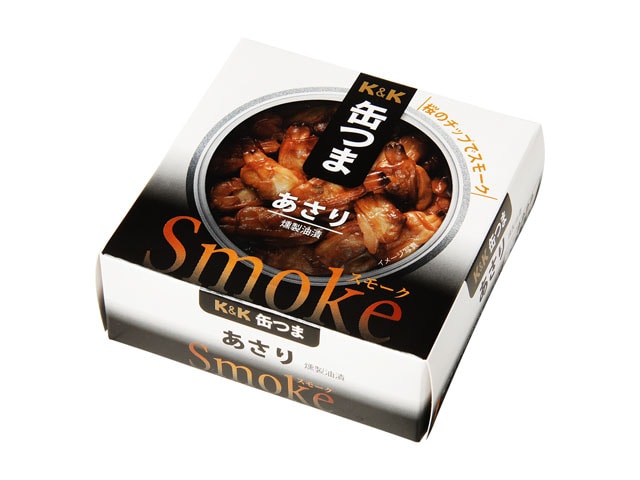 K&K缶つまSmokeあさり40g※軽(ご注文単位12個)【直送品】