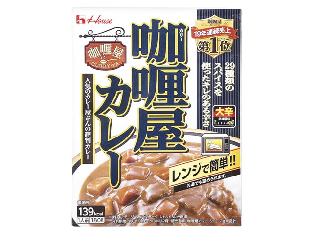 ハウスカリー屋カレー大辛180g※軽（ご注文単位10個）【直送品】