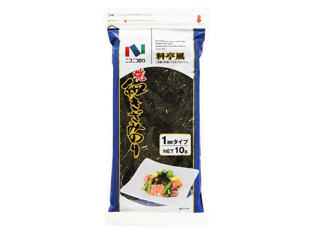 ニコニコのり焼細きざみのり10g※軽(ご注文単位10個)【直送品】