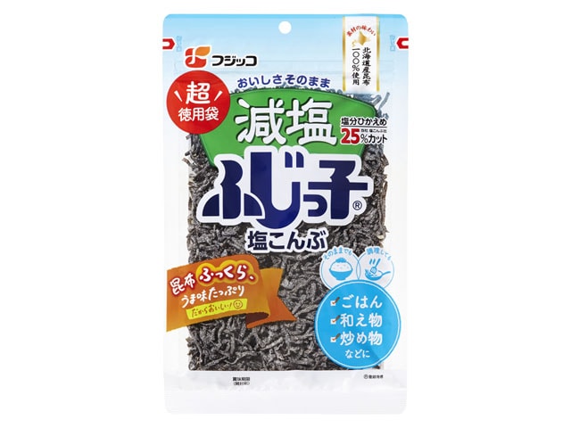 フジッコ減塩ふじっ子超徳用袋120g※軽(ご注文単位6個)【直送品】